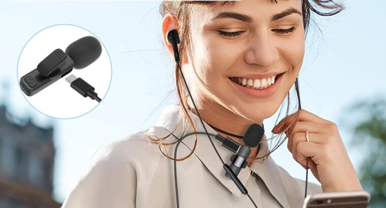 MAYBESTA Bluetooth Mini Microphone for iPhone, iPad – Wireless Lavalier Lapel Mic for Video Recordin