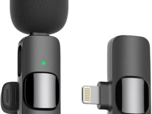 MAYBESTA Bluetooth Mini Microphone for iPhone, iPad – Wireless Lavalier Lapel Mic for Video Recordin